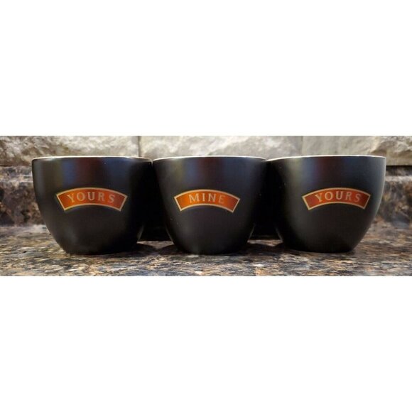 Baileys Irish Cream Dessert Ceramic Bowls, Cups, Mugs "Yours" & "Mine" Ice Cream - Picture 9 of 9